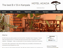 Tablet Screenshot of hotelacaciakampala.com